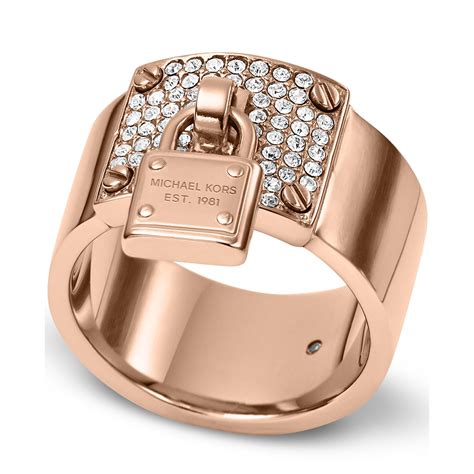 Crystal Padlock Rose Gold